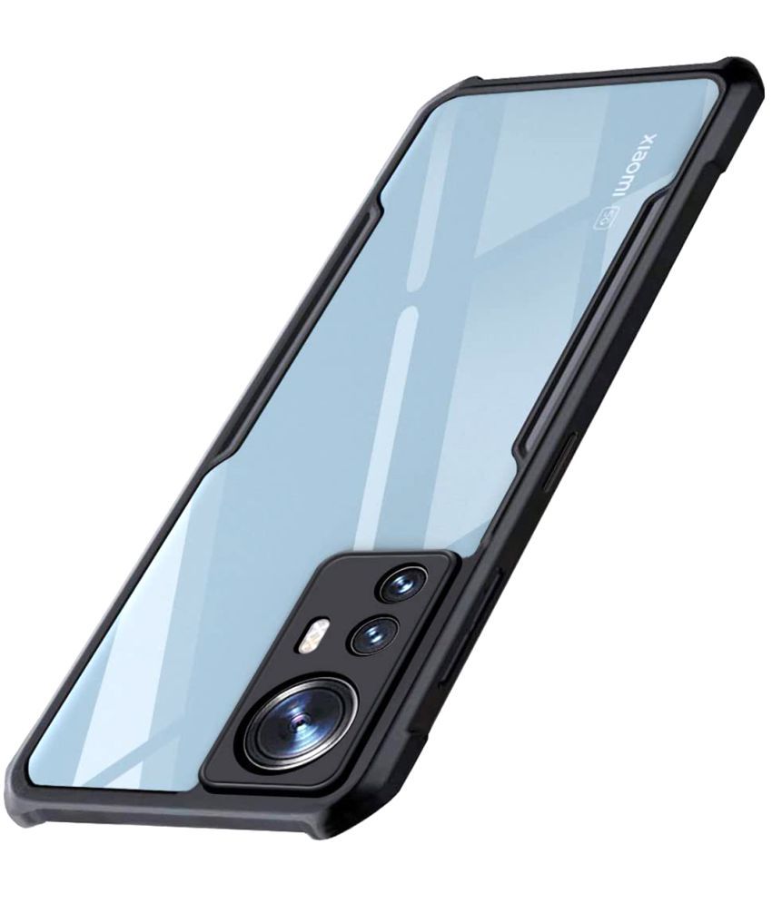     			NBOX - Black Rubber Bumper Cases Compatible For Xiaomi mi 12 pro ( Pack of 1 )