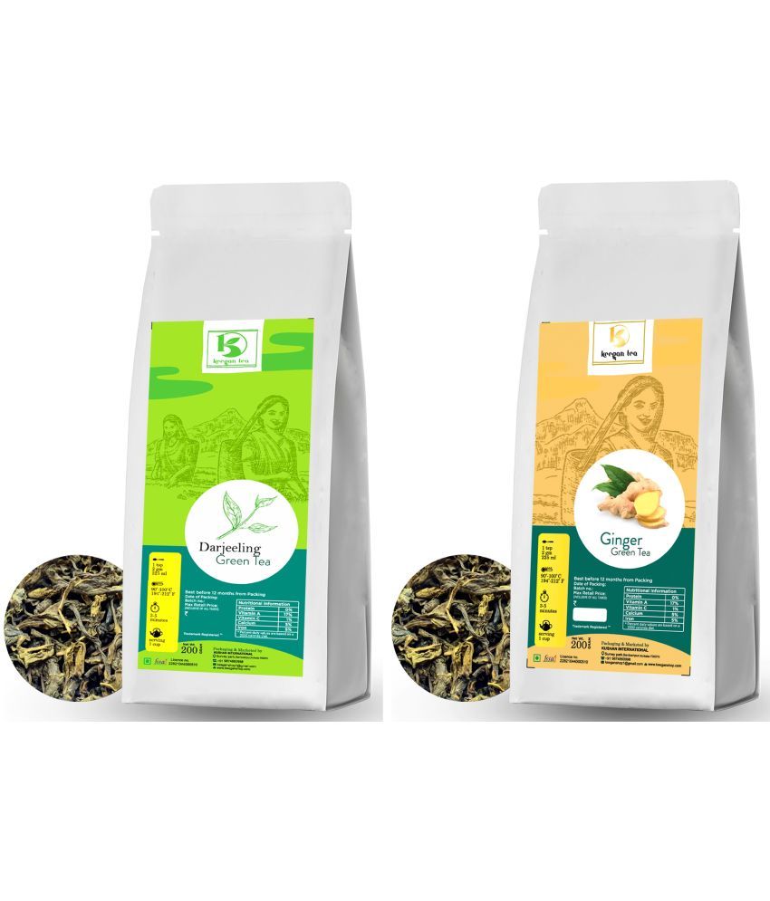     			KEEGAN TEA Darjeeling Tea Loose Leaf Ginger 400 gm Pack of 2