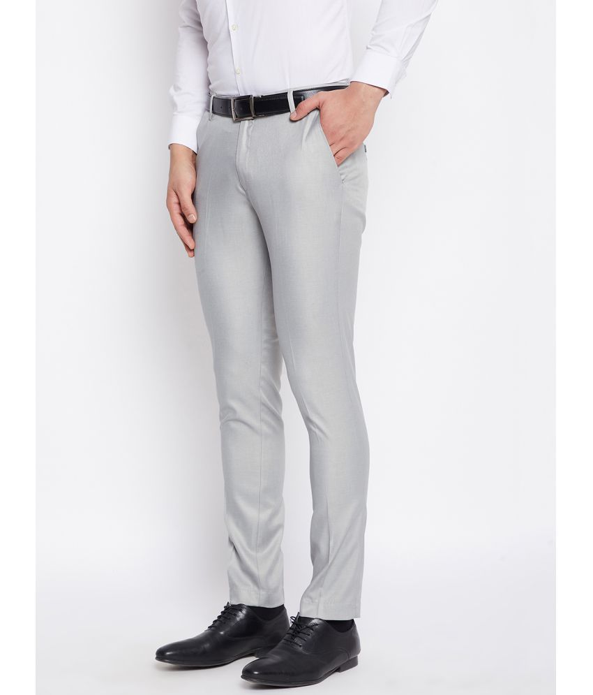     			VEI SASTRE Light Grey Slim Formal Trouser ( Pack of 1 )