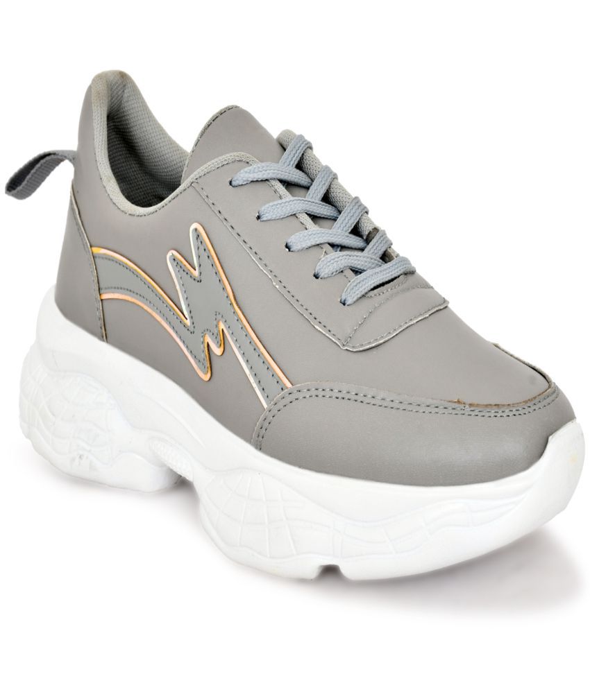     			AIRILLS - Light Grey Women's Sneakers