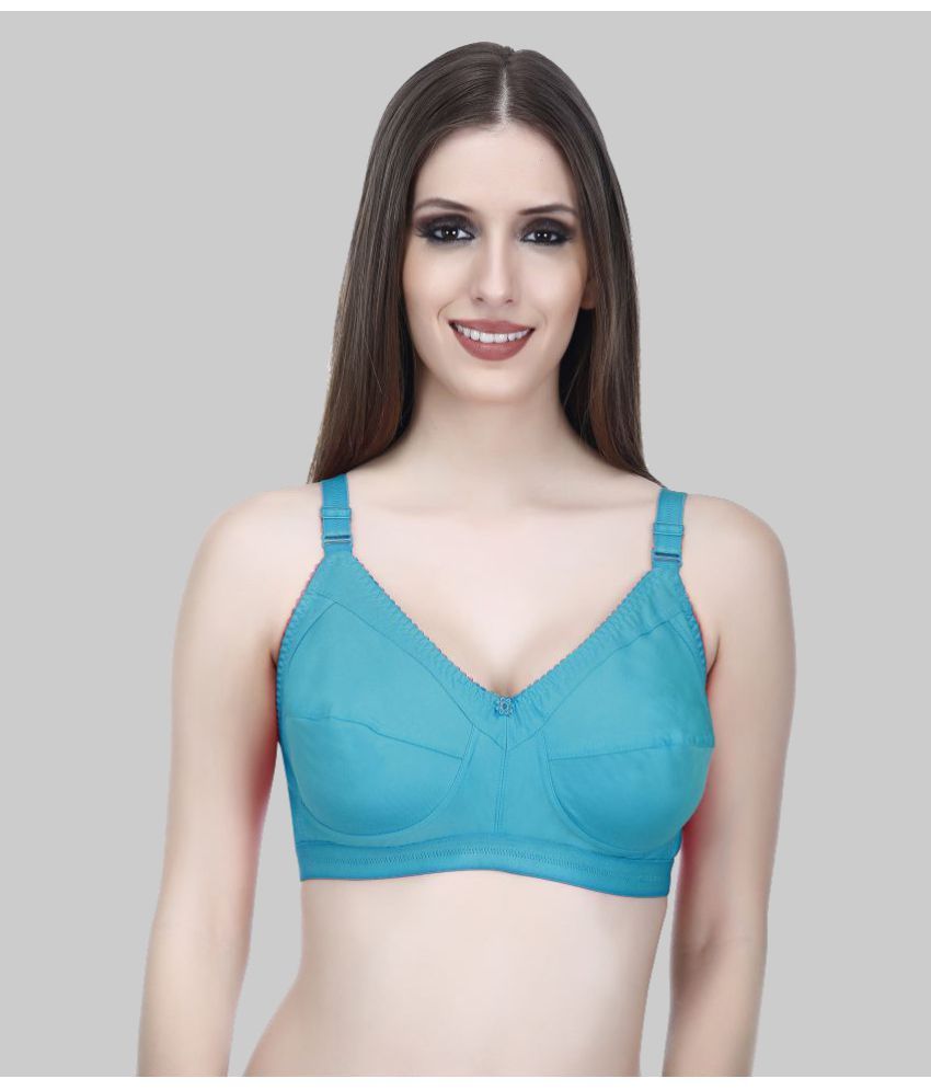     			Elina Cotton Non Padded Women's T-Shirt Bra ( Green )