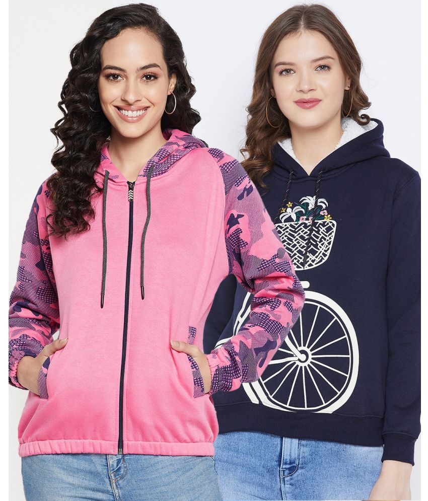     			First Krush Fleece Multi Color Hooded Sweatshirt