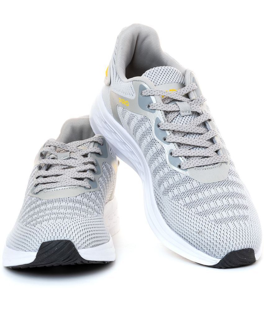     			Khadim's Pro Grey Sports Men Running Shoes Gray