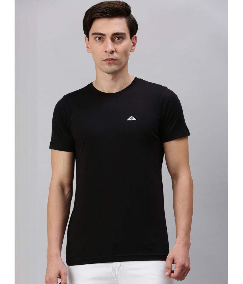     			ONN - Black Cotton Blend Regular Fit Men's T-Shirt ( Pack of 1 )