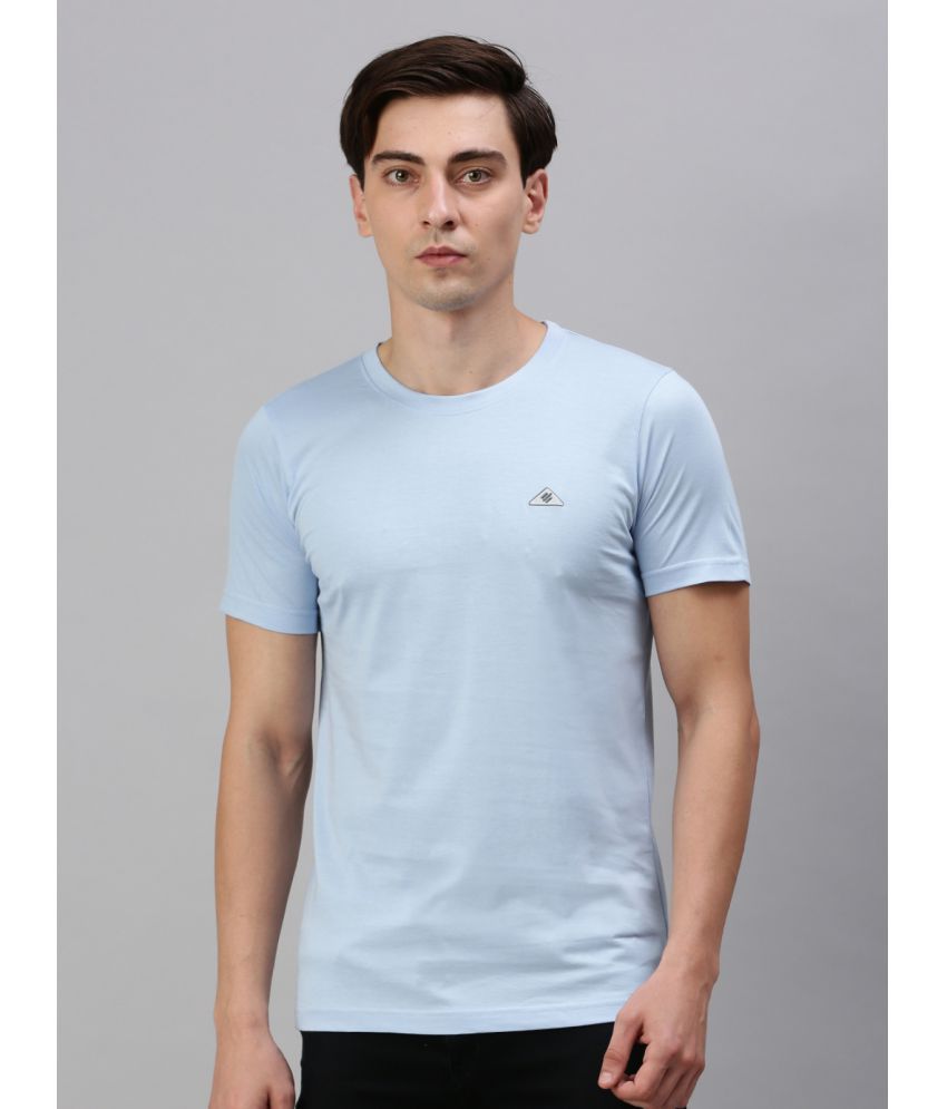     			ONN - Light Blue Cotton Blend Regular Fit Men's T-Shirt ( Pack of 1 )