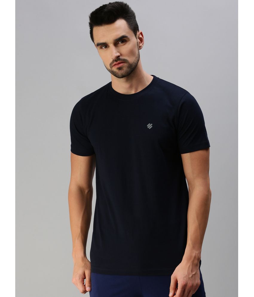     			ONN Pack of 1 Cotton Blend Regular Fit Men's T-Shirt ( Navy )