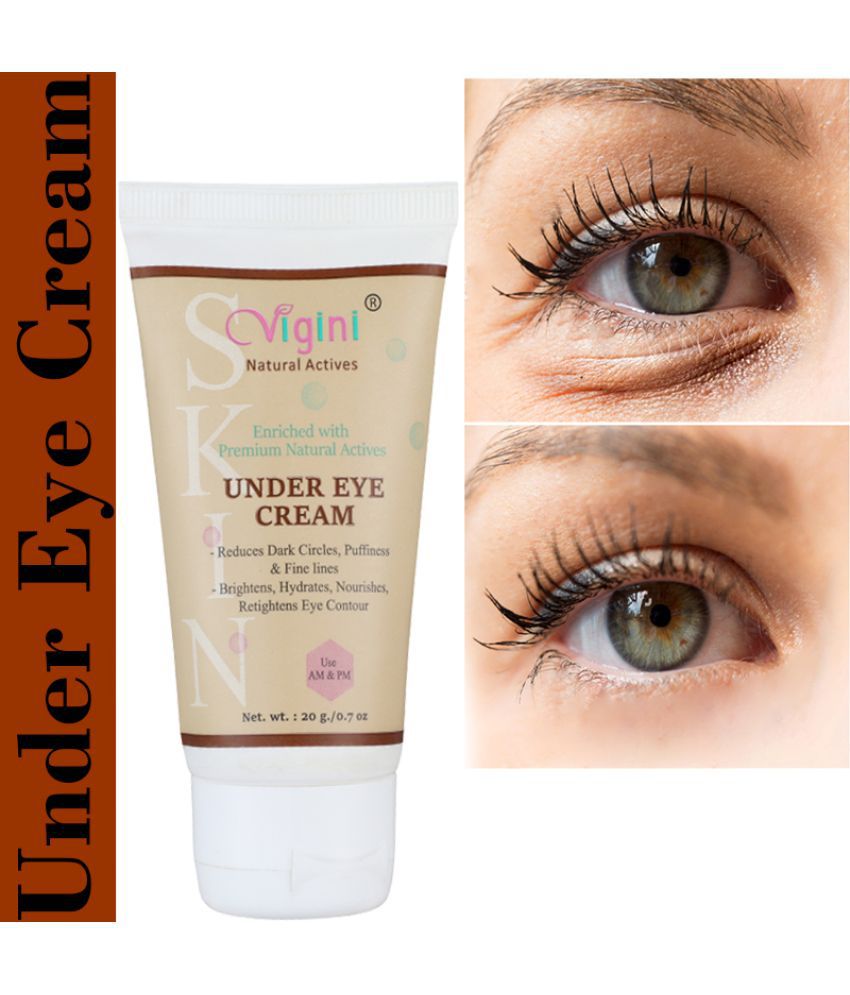     			Vigini D-Tan Cream Gel Reduces Under Eye Dark Circles Spot Removal Pigmentation Anti Wrinkles Eye Roller 20 mg