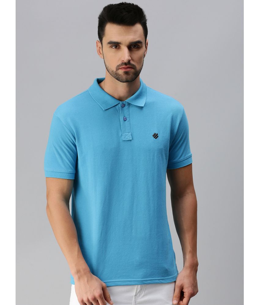     			ONN - Blue Cotton Blend Regular Fit Men's Polo T Shirt ( Pack of 1 )