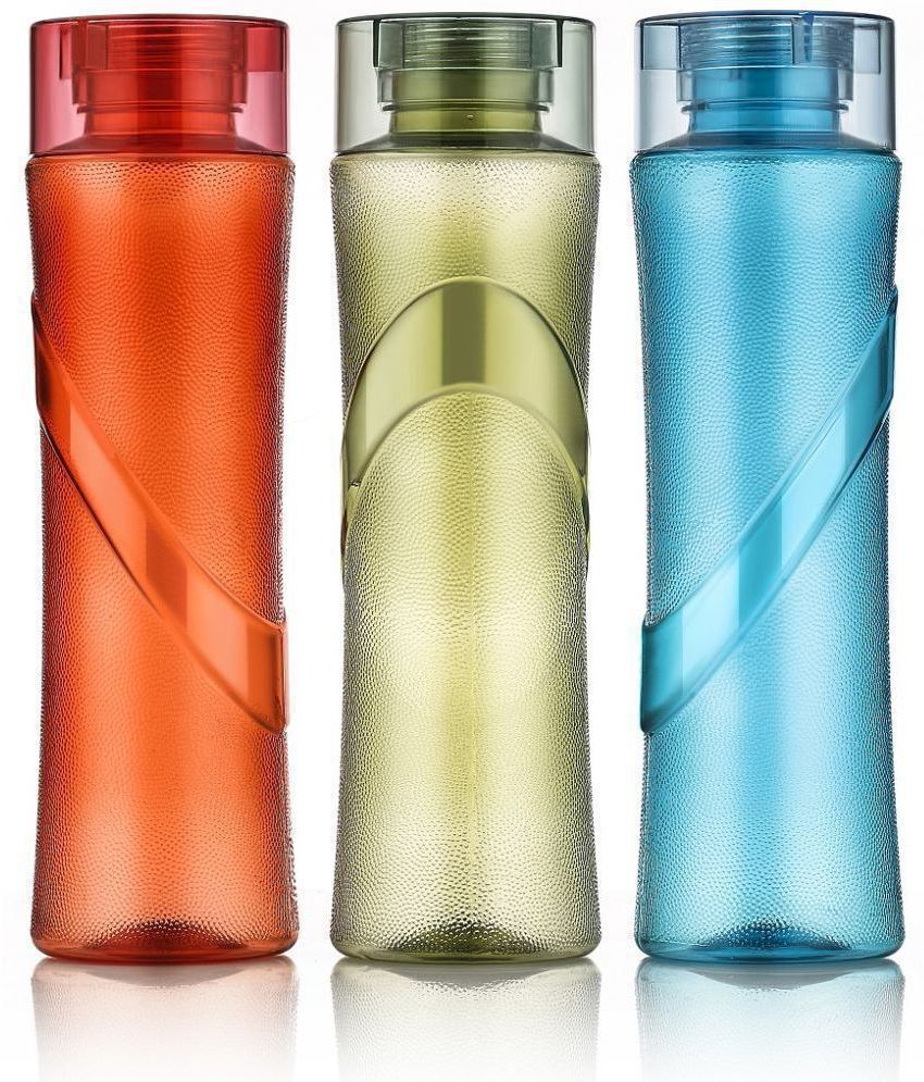     			iview kitchenware - Fridge/School/College/Adults Water Bottle Multicolour Water Bottle 1000 mL ( Set of 3 )