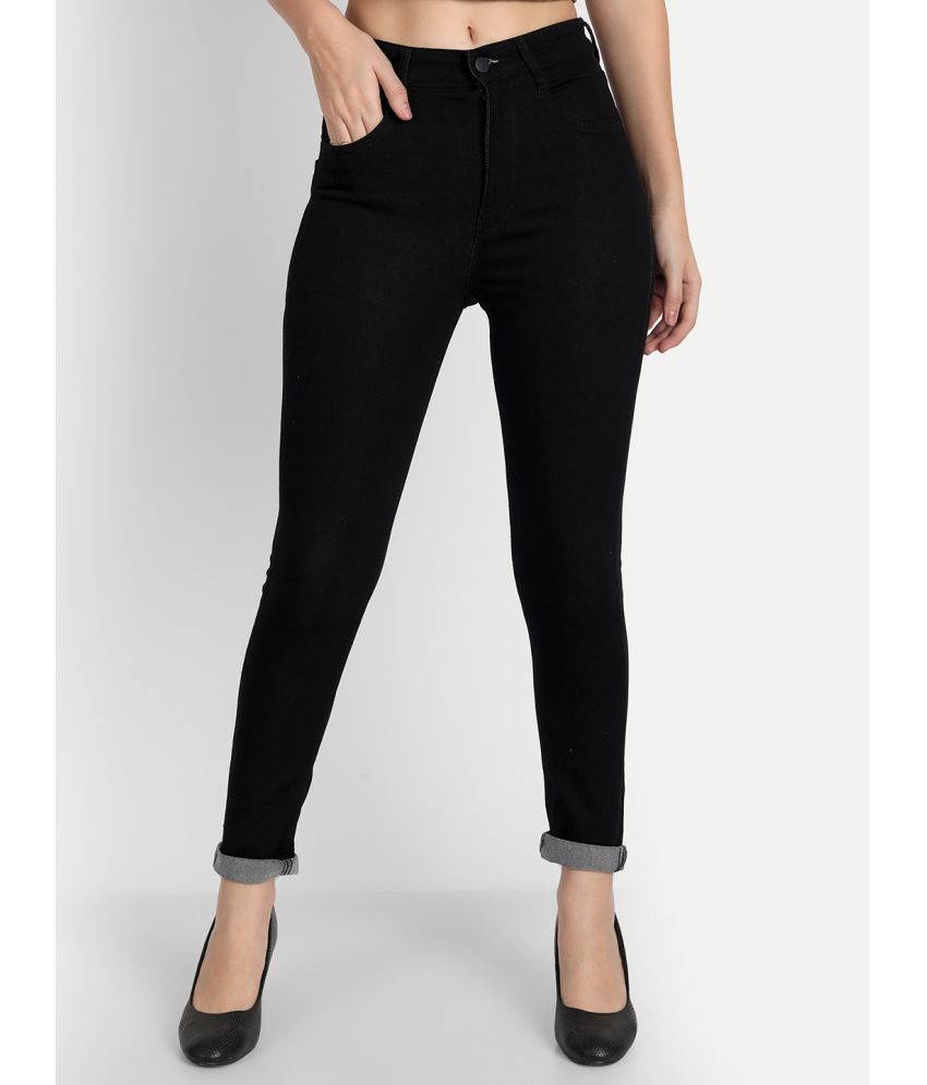     			AngelFab - Black Denim Skinny Fit Women's Jeans ( Pack of 1 )