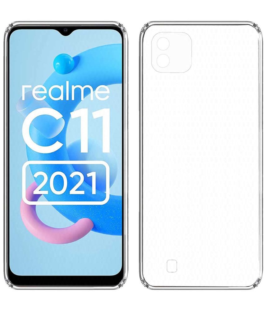     			Case Vault Covers - Transparent Silicon Silicon Soft cases Compatible For Realme C11 2021 ( Pack of 1 )