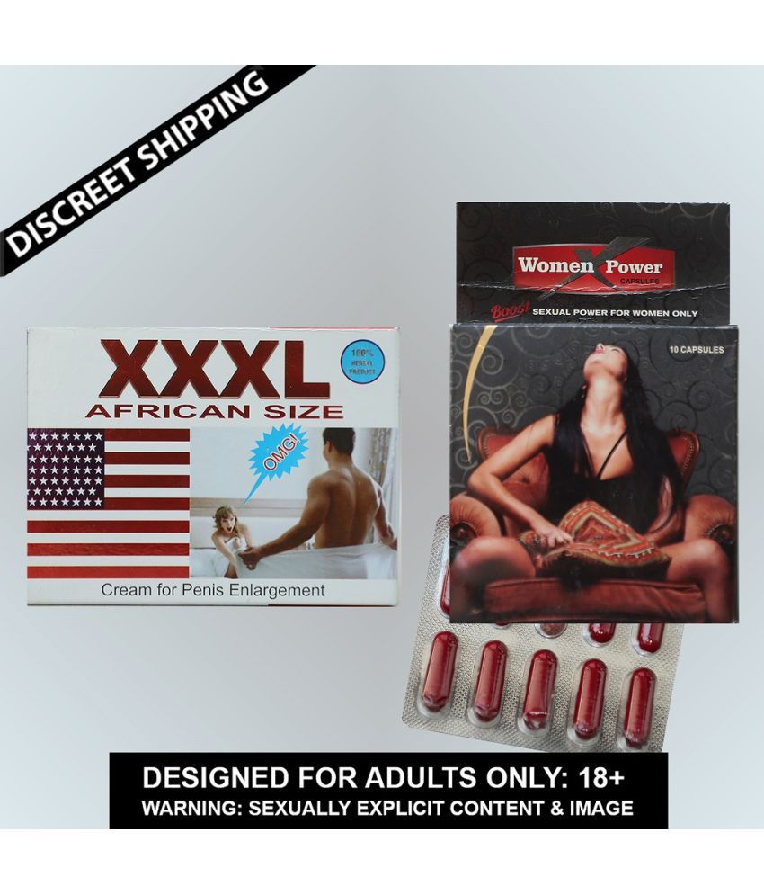     			Dr Chopra WomenX Power ( For Women Satisfaction) Capsules & Combo XXXL African Size Cream For Penis Enlargement By Kamveda