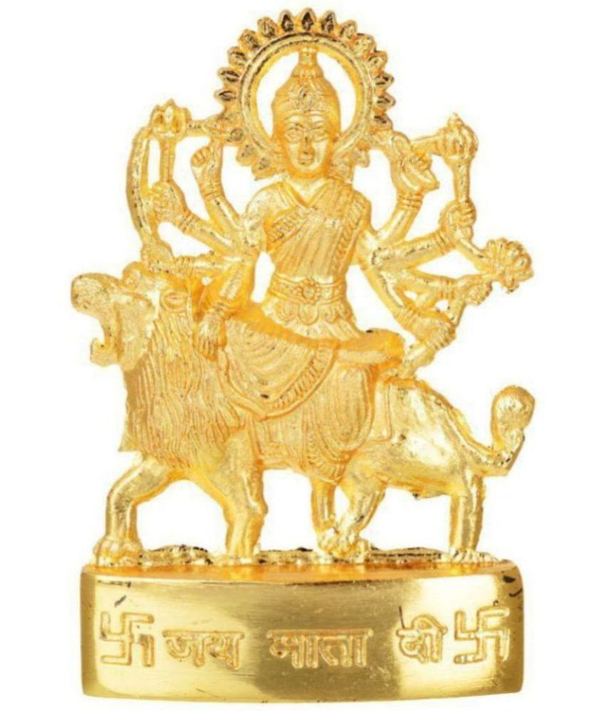     			DvR ClicK - Brass Goddess Durga 15 cm Idol