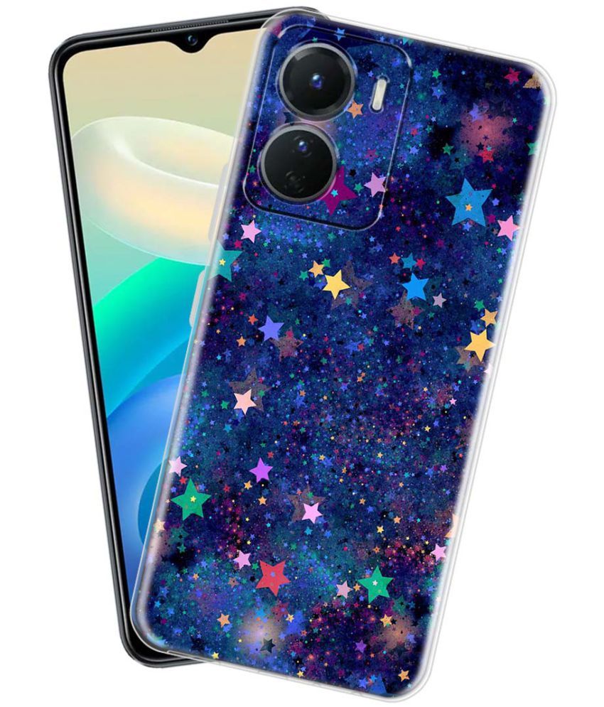     			NBOX - Multicolor Silicon Printed Back Cover Compatible For Vivo Y16 ( Pack of 1 )