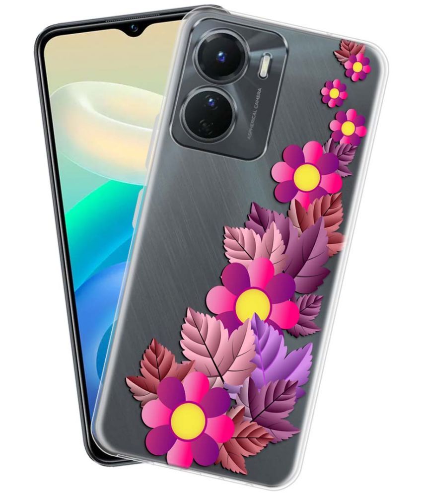     			NBOX - Multicolor Silicon Printed Back Cover Compatible For Vivo Y16 ( Pack of 1 )