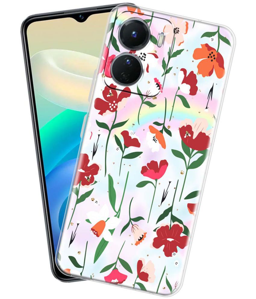     			NBOX - Multicolor Silicon Printed Back Cover Compatible For Vivo Y16 ( Pack of 1 )