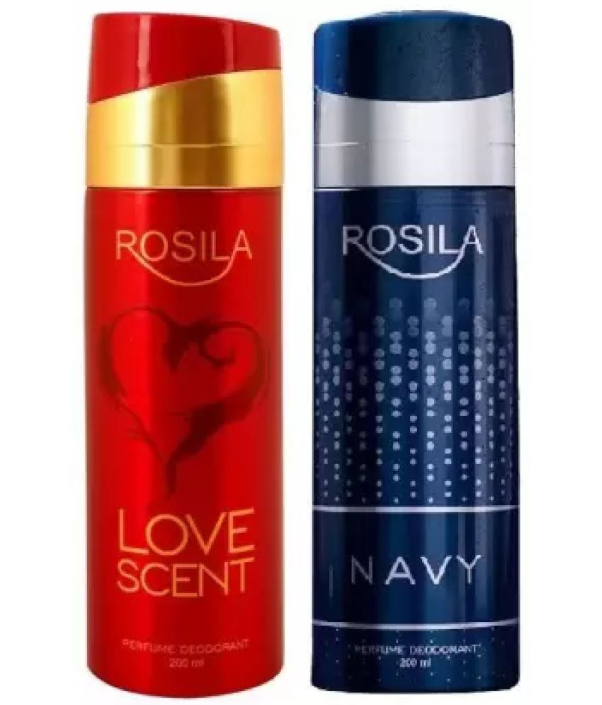    			ROSILA - ROSILA  LOVE SCENT, NAVY DEODORANT Deodorant Spray for Women,Men 400 ml ( Pack of 2 )
