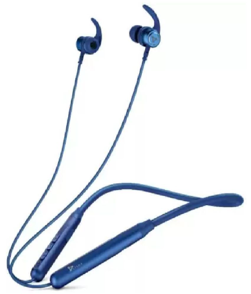 Syska HE-5400 Pro In Ear Bluetooth Neckband 11 Hours Playback IPX5(Splash & Sweat Proof) Powerfull bass -Bluetooth V 5.0 Blue