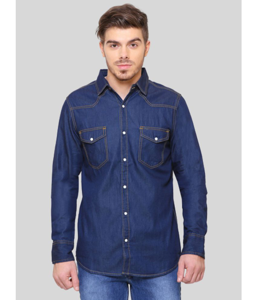     			codaisy - Blue Denim Regular Fit Men's Casual Shirt ( Pack of 1 )