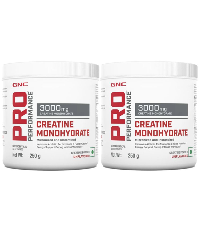     			GNC Pro Performance Creatine Monohydrate(Unflavoured- 250 gm)- Pack of 2