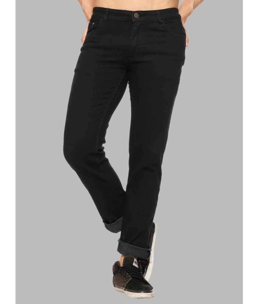 JB JUST BLACK - Black Cotton Blend Regular Fit Men's Jeans ( Pack of 1 )
