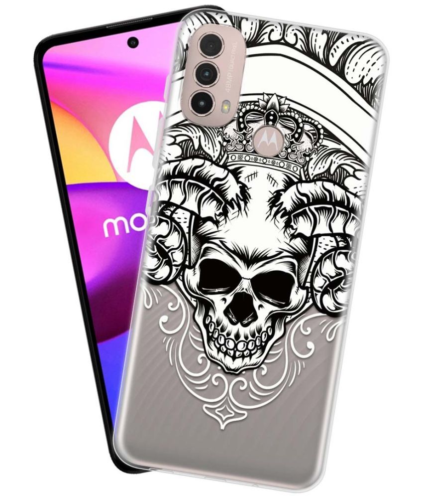     			NBOX - Multicolor Silicon Printed Back Cover Compatible For Motorola Moto E40 ( Pack of 1 )