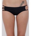 BASIICS By La Intimo Polyester Solid Women's Hipster ( Black ) BCPBK03