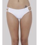 BASIICS By La Intimo Polyester Solid Women's Hipster ( White ) BCPBK03