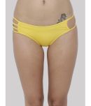 BASIICS By La Intimo Polyester Solid Women's Hipster ( Yellow ) BCPBK03