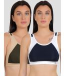 N-Gal - Multi Polyester Non Padded Women's Sports Bra ( Pack of 2 )