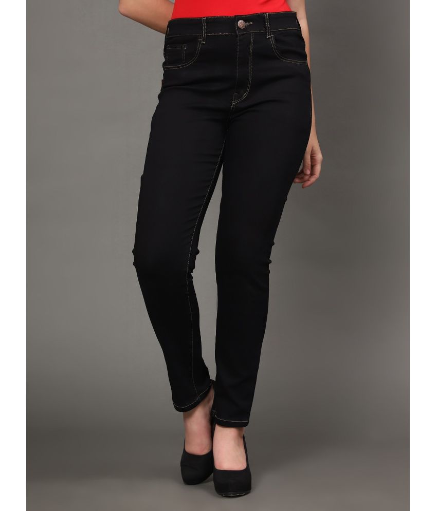     			AngelFab - Black Denim Skinny Fit Women's Jeans ( Pack of 1 )
