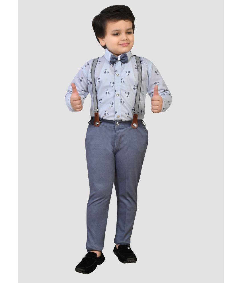     			Arshia Fashions Pack of 1 Boys Cotton Blend Shirt & Pants ( Blue )