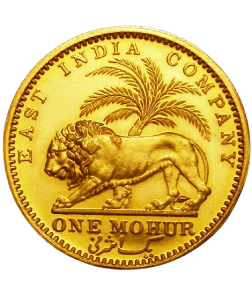     			Hop n Shop - One Mohur William 1835AD Gold Plated 1 Numismatic Coins