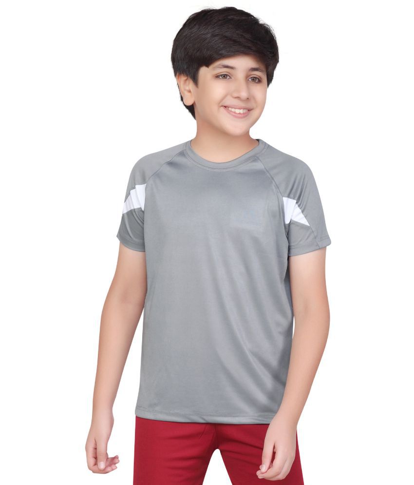     			MIST N FOGG - Grey Polyester Boy's T-Shirt ( Pack of 1 )