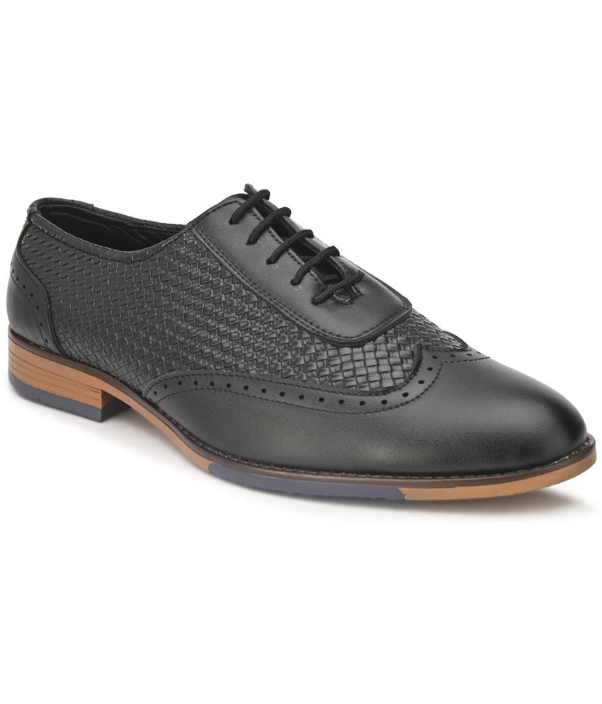     			Sir Corbett - Black Men's Brogue Formal Shoes