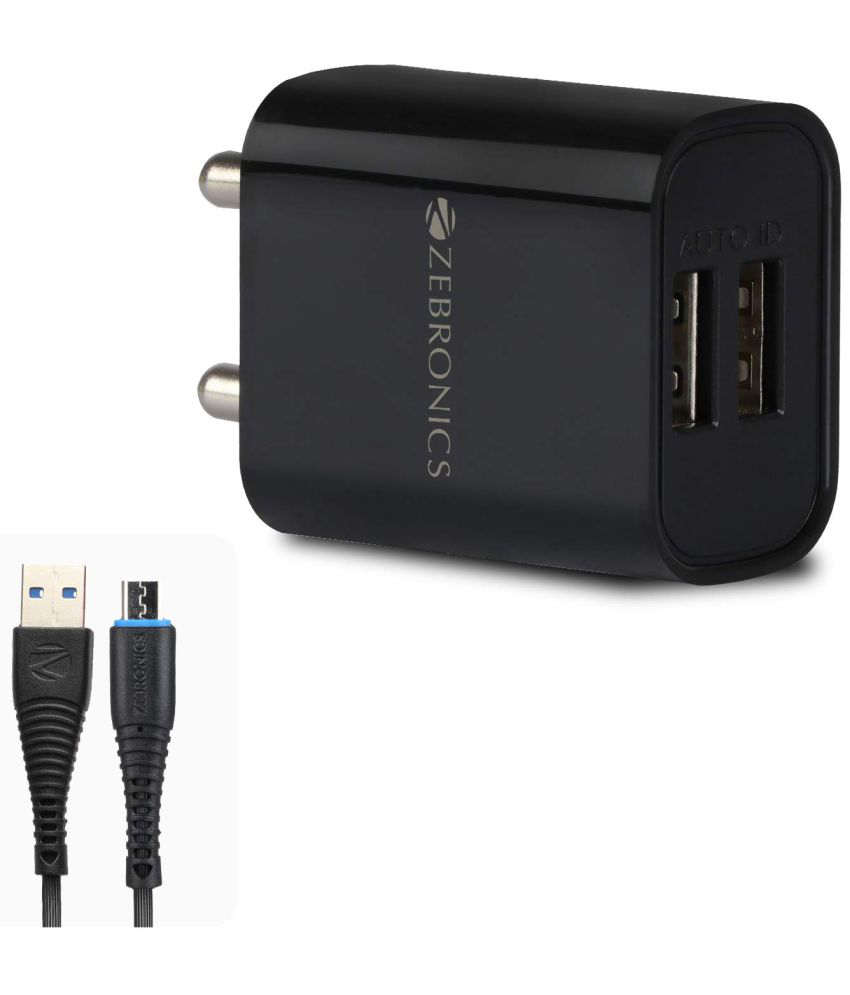     			Zebronics - USB 2.1A Travel Charger