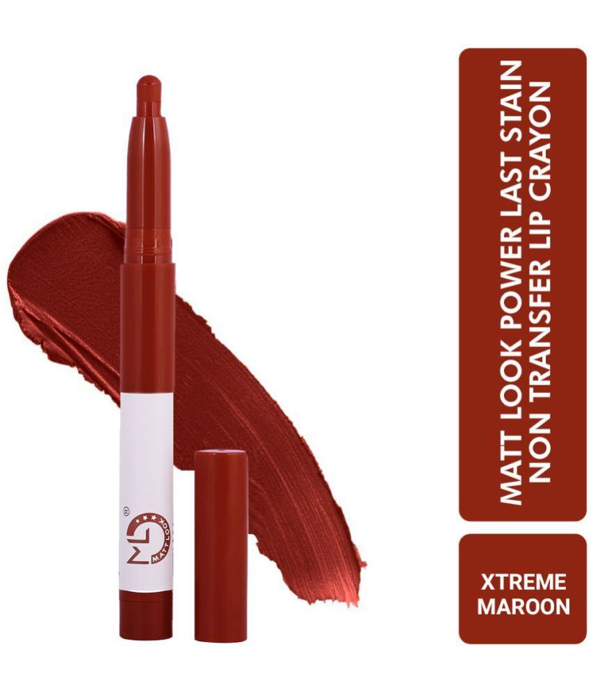     			matt look - Maroon Matte Lipstick 1.3