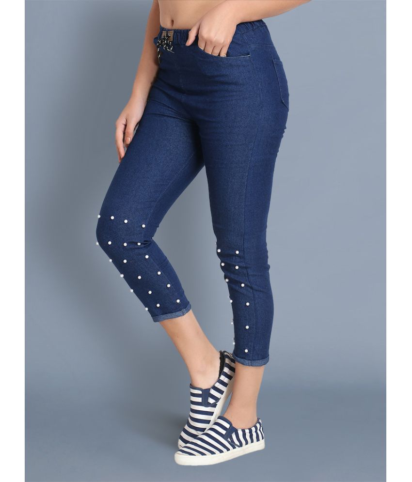     			BuyNewTrend - Blue Denim Slim Fit Women's Jeans ( Pack of 1 )