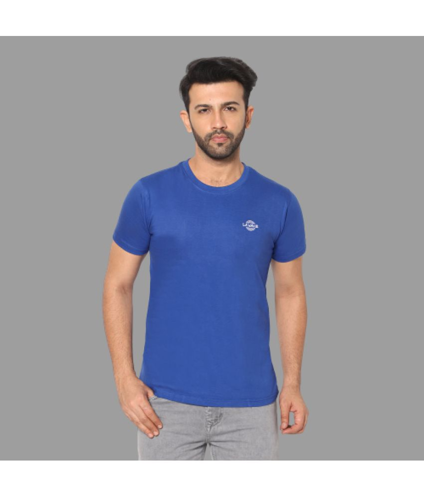     			LA'eNviE - Blue Cotton Slim Fit Men's Sports T-Shirt ( Pack of 1 )