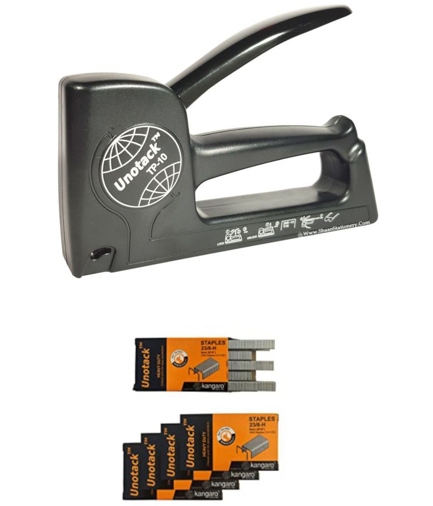    			Kangaro Staple Gun Tacker TP 10 / Unotack™ 23/8-H STAPLES Pin - 5 Box QTY: 5000 N