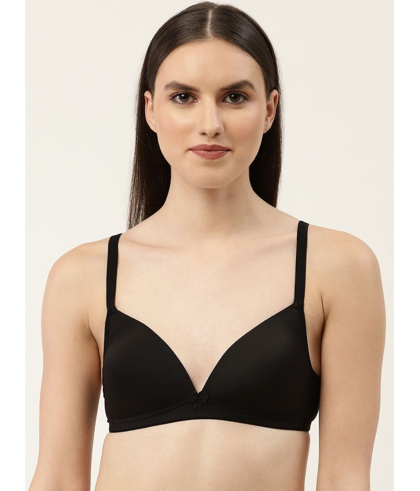     			Leading Lady - Black Polyester Lightly Padded Women's T-Shirt Bra ( Pack of 1 )