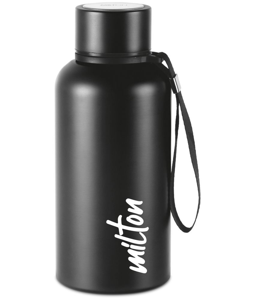     			Milton Aura 500 Thermosteel Bottle, 520 ml, Black | 24 Hours Hot and Cold | Easy to Carry | Rust Proof | Leak Proof | Tea | Coffee | Office| Gym | Home | Kitchen | Hiking | Trekking | Travel Bottle
