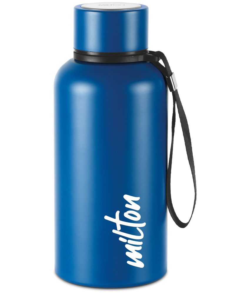     			Milton Aura 500 Thermosteel Bottle, 520 ml, Dark Blue | 24 Hours Hot and Cold | Easy to Carry | Rust & Leak Proof | Tea | Coffee | Office| Gym | Home | Kitchen | Hiking | Trekking | Travel Bottle