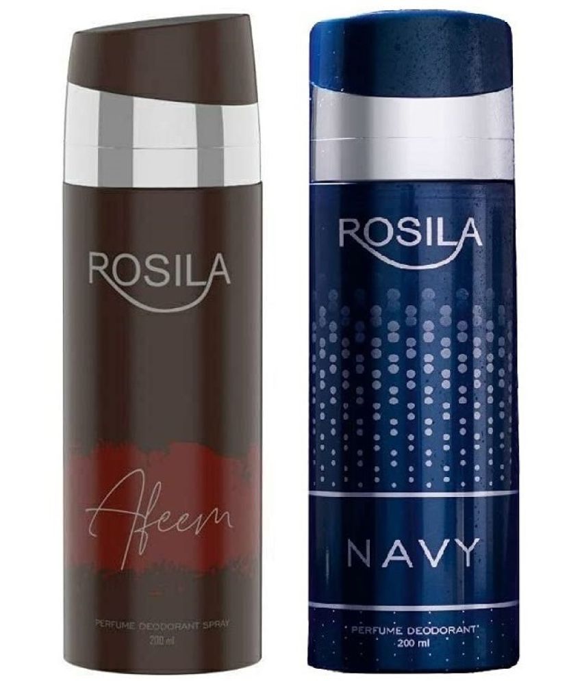     			ROSILA - 1 AFEEM 1NAVY DEODORANT Deodorant Spray for Men,Women 400 ml ( Pack of 2 )