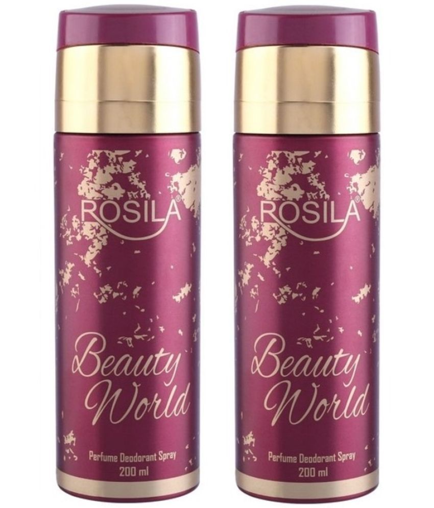     			ROSILA - 2 BEAUTY WORLD DEODORANT Deodorant Spray for Women 400 ml ( Pack of 2 )