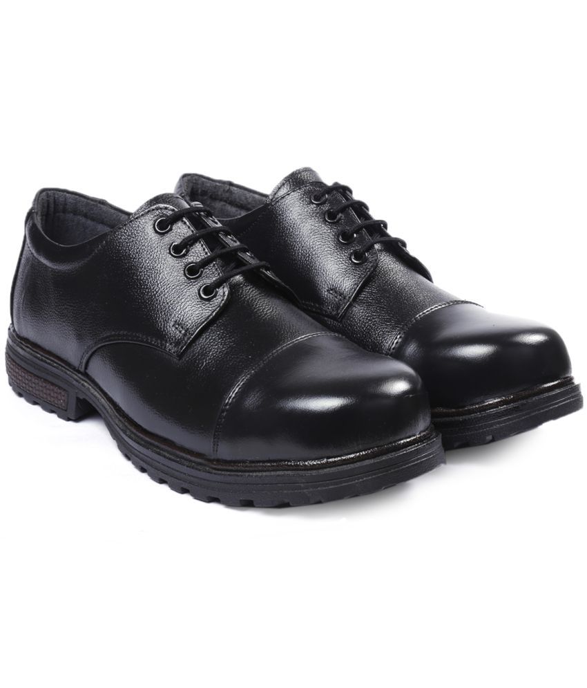 Rich Field Derby Black Safety Shoes