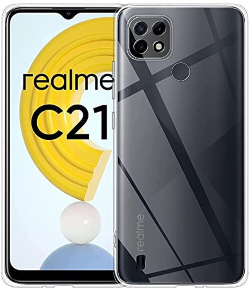     			Spectacular Ace - Transparent Silicon Plain Cases Compatible For Realme C21Y ( Pack of 1 )