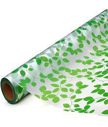 GREEWELT - Green Leaf Window Film Mural Wallpaper ( 40 x 300 ) cm ( Pack of 1 )