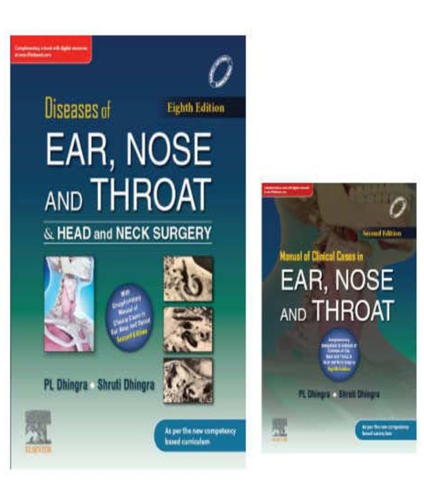     			Diseases of Ear, Nose & Throat and Head & Neck Surgery, 8e & Manual of Clinical Cases in Ear, Nose and Throat, 2e