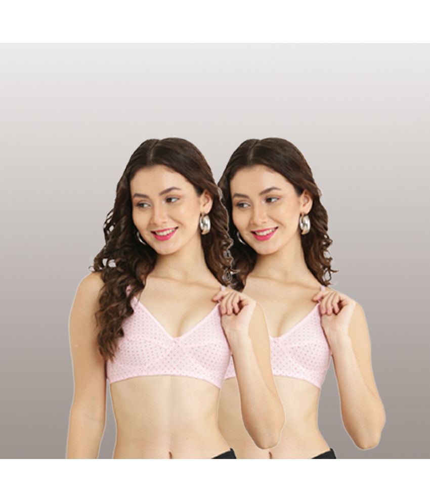     			Hobby Lobby - Pink Cotton Blend Non Padded Women's Teenage Bra ( Pack of 2 )